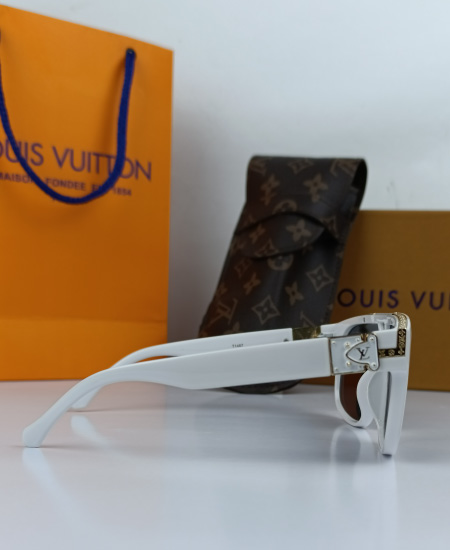 LV White Big Iconic Sunglasses VET11