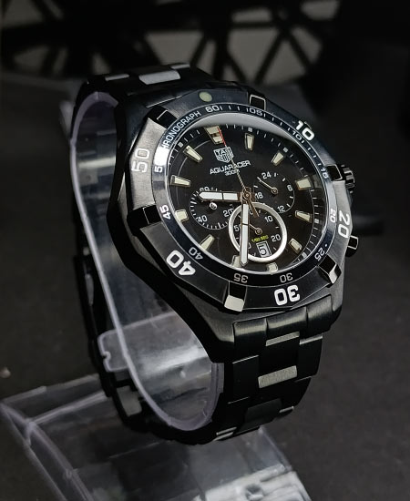 TG Heuer Aquaracer Black Chronograph