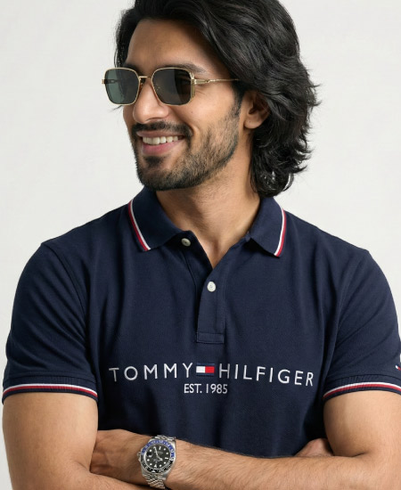 Tommy Hilfiger Black Polo Shirt