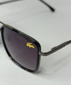 Alternative view of Lacste Metallic Black Sunglasses-LOCAS01