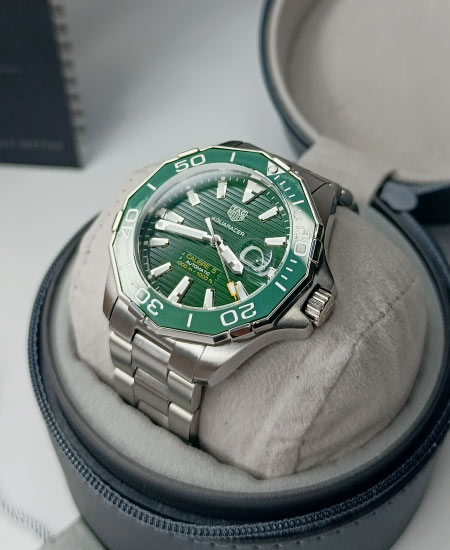 TG Heuer Aquaracer Green Dial WAY201S.BA0927