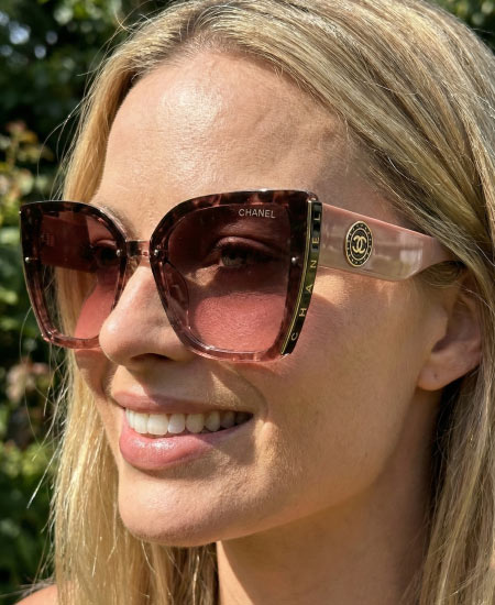 CHANEL Sunglasses Coffee Pink CHN015