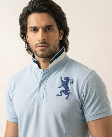 Giordano Sky Blue Polo Shirt