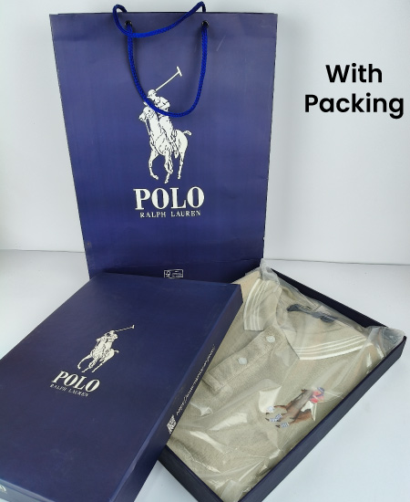 Polo Ralph Lauren Polo Shirts Stone Gray - Image 2