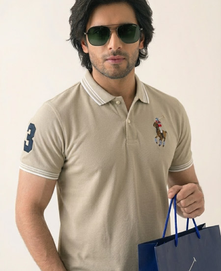 Polo Ralph Lauren Polo Shirts Stone Gray