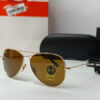 Ray Ban Golden Brown Aviator Sunglasses in Pakistan
