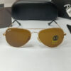 Ray Ban Golden Brown Aviator Sunglasses in Pakistan