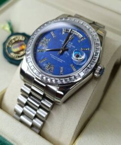 Rolex Day Date 128349RBR Blue Dail Watch