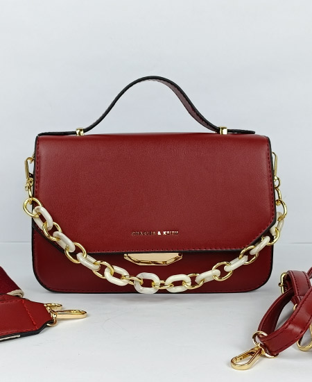 Charles and Keith Red Handbags