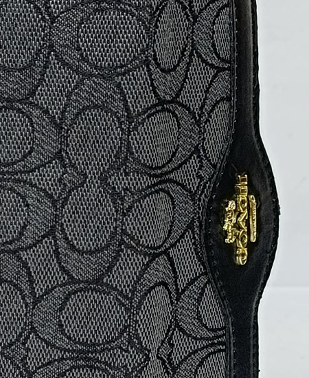 Coach Black Ladies Wallet 2PC-4043 - Image 3