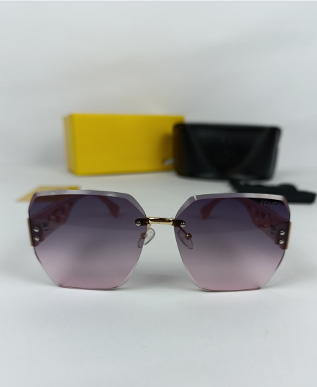 Fendi Women's Sunglasses Coffee Pink FND012 - Image 3