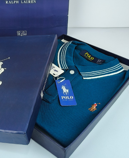 Polo Ralph Lauren Polo Shirts Ocean Blue Small Logo