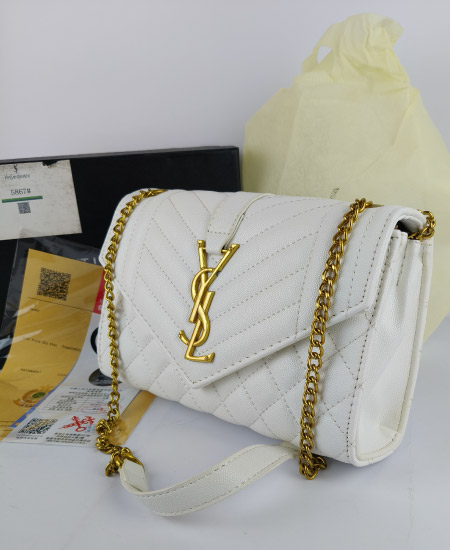 YSL White Handbag 003