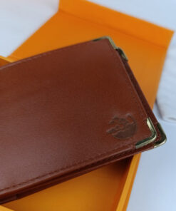 Jungle Tree Golden Tip Brown Leather Wallet