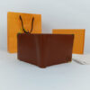 Jungle Tree Golden Tip Brown Leather Wallet