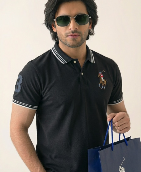 Polo Ralph Lauren Black Polo Shirt in Pakistan