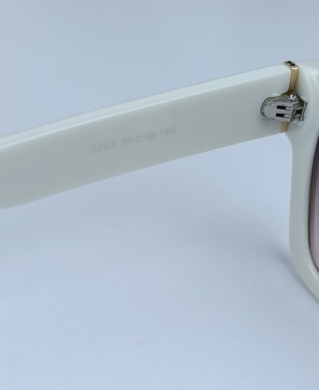 LV Monogram Square White Sunglasses - Image 5