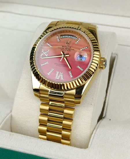 Rolex Day-Date with Carnelian Dial Oyster bezel Watch 128238-0088 Rolex Watch Price in Pakistan