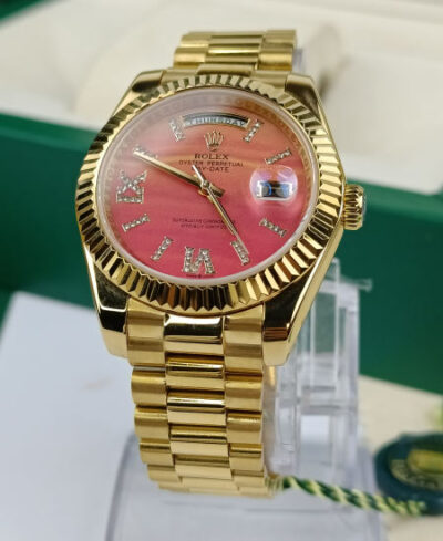 Rolex Day-Date with Carnelian Dial Oyster bezel Watch 128238-0088 Rolex Watch Price in Pakistan