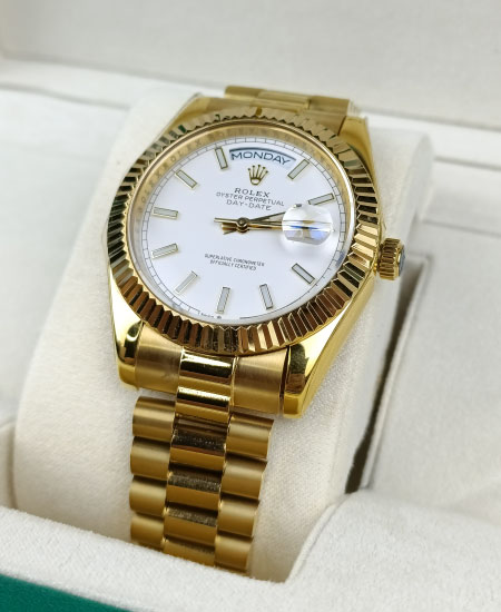 Rolex Yellow Gold White Dial 228238 Rolex Watch Price in Pakistan