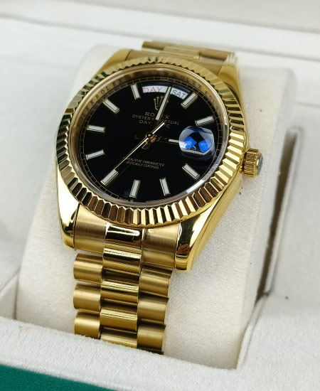 Rolex Yellow gold Black Dial 228238 Rolex Watch Price in Pakistan