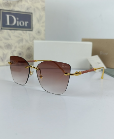 Dior Sunglasses Brown Glitter - Image 3