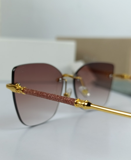 Dior Sunglasses Brown Glitter - Image 4