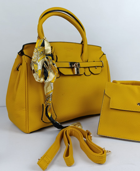 Hermes Birkin Handbag Mustard - Image 3