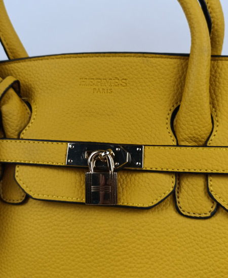 Hermes Birkin Handbag Mustard - Image 6