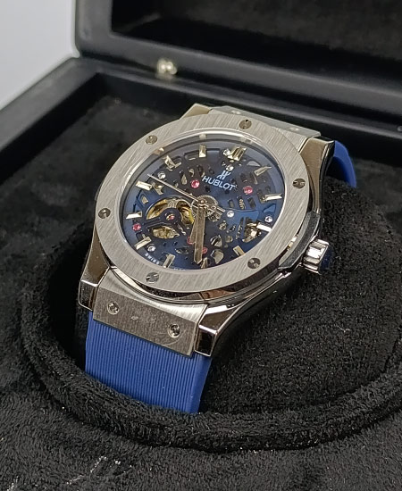 Hublot Watch Blue fusion skeleton in Pakistan