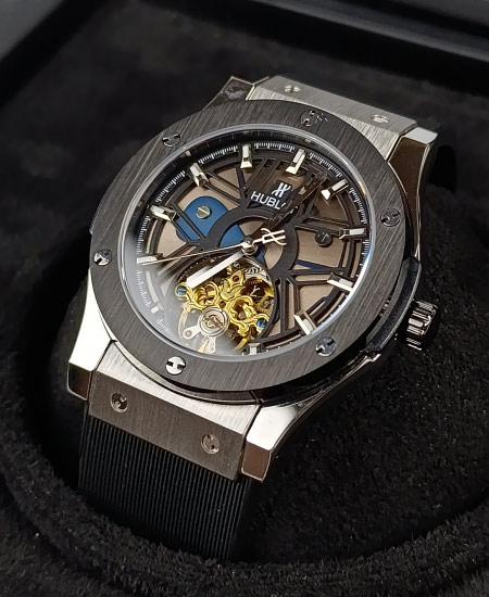 Hublot Watch Fusion Skeleton Black Bezel - Image 3