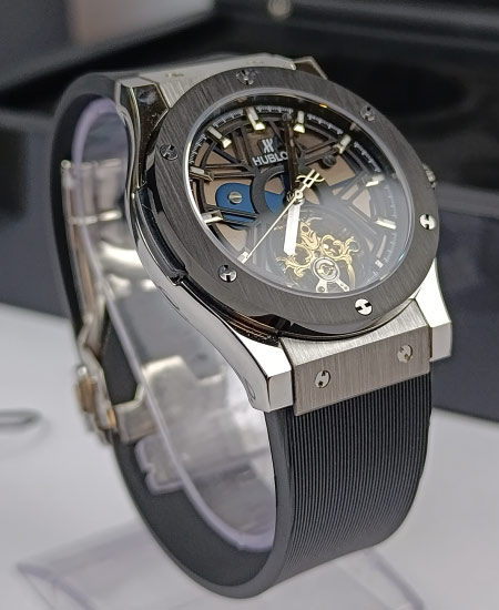 Hublot Watch Fusion Skeleton Black Bezel - Image 5