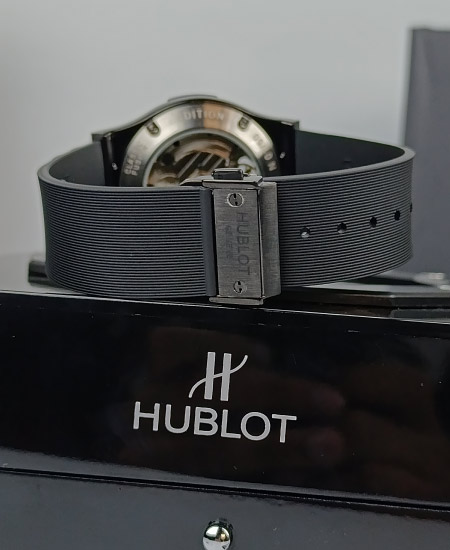 Hublot Watch Green Fusion Skeleton Black Night - Image 5