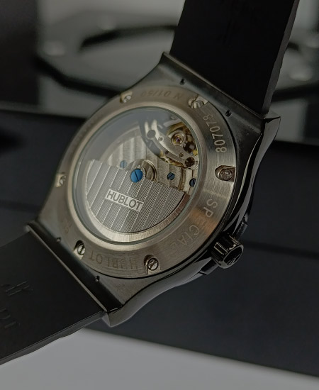 Hublot Watch Fusion Skeleton Black Bezel - Image 6