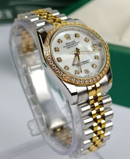 ROLEX Women Watch DATEJUST LADY 69173 Mother of Pearl DIAMOND DIAL