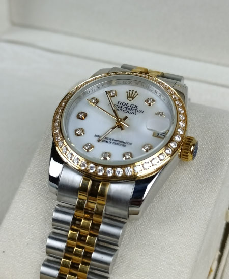 ROLEX Women Watch DATEJUST LADY 69173 Mother of Pearl DIAMOND DIAL