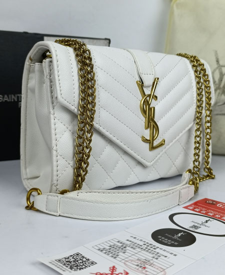 YSL White Handbag 001