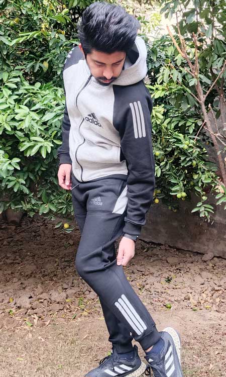 Adidas hoodies Tracksuit Black/Gray - Image 2