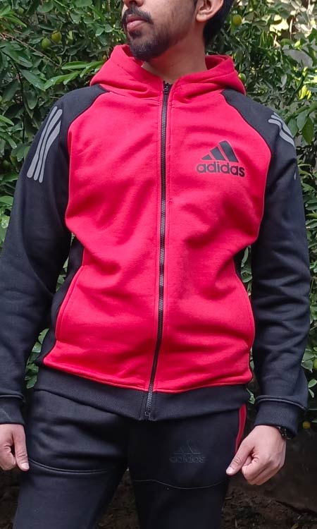 Adidas hoodies Tracksuit Red - Image 3