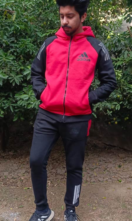 Adidas hoodies Tracksuit Red - Image 2