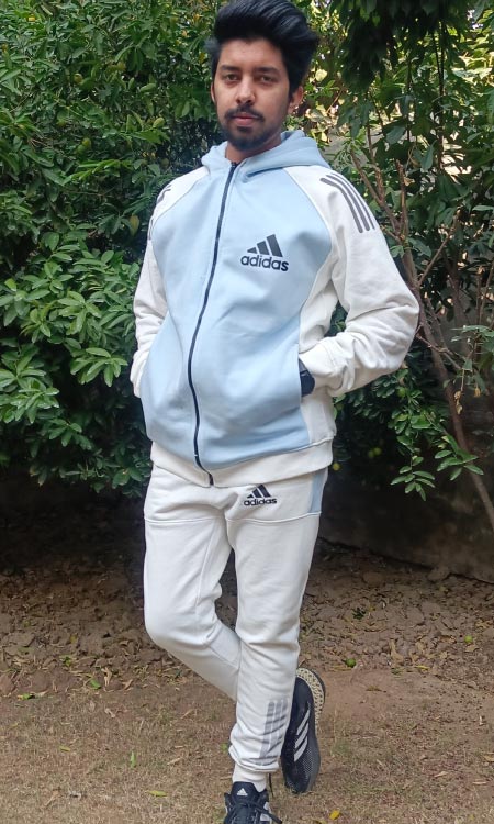 Adidas hoodies Tracksuit Sky Blue - Image 2