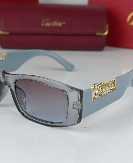 Cartier Sunglasses Gray Leopard CRT82