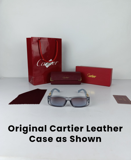 Cartier Sunglasses Gray Leopard CRT82 - Image 2