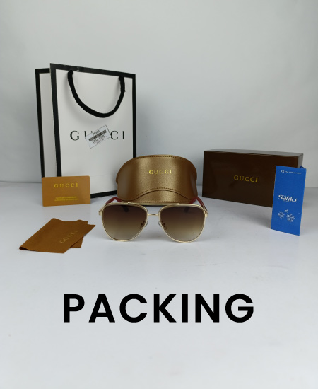 Gucci Sunglasses Aviator Brown - Image 2