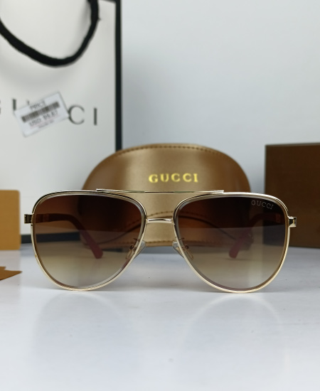 Gucci Sunglasses Aviator Brown - Image 4