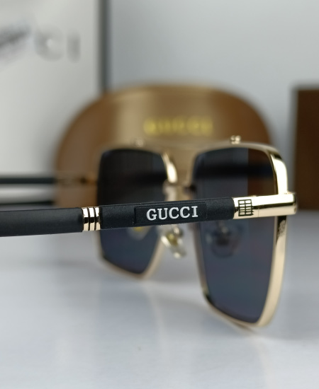 Gucci Sunglasses Golden Black - Image 4