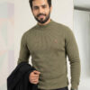 High Neck Olive Green