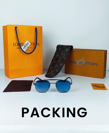 LV Sunglasses Retro Gun Metal LV25 - Image 2