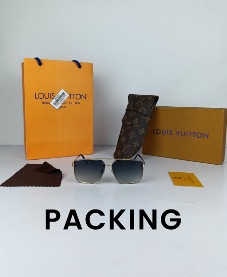 LV Sunglasses Square Golden LV23 - Image 2