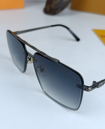 LV Sunglasses Square Gun Metal LV24 - Image 3